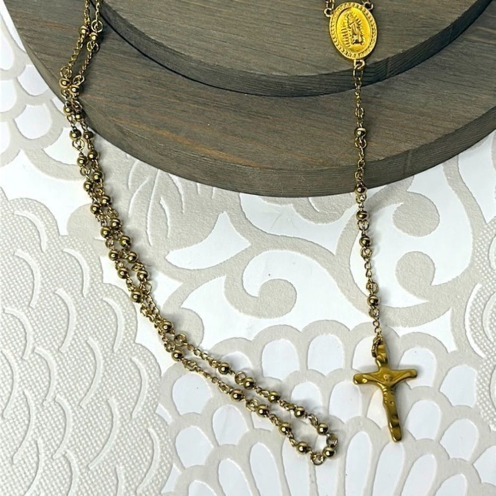 Vintage Gold Rosary